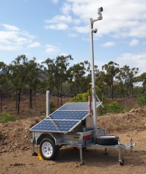 trailer solar CCTV system